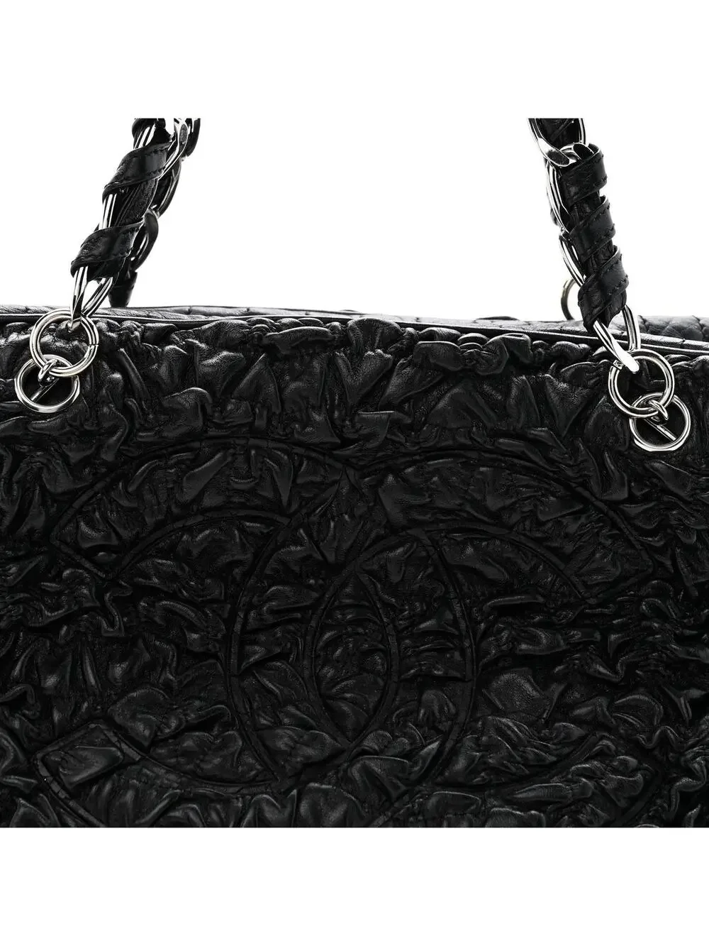 Chanel Lambskin Astrakhan Bowler Black #307057C13B